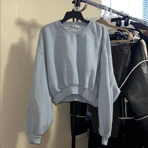 Zara Sky Blue Casual Top